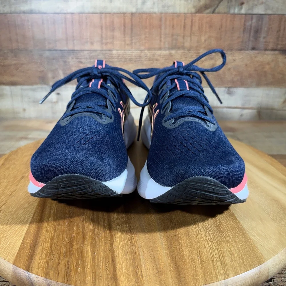 Asics Shoes Women 12 Navy Gel-Excite 11 Running Sneaker 1012B861 AmpliFoam+